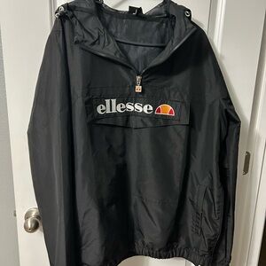 Ellesse Black Windbreaker Jacket